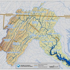 Potomac Sub-Watershed Map with Streams