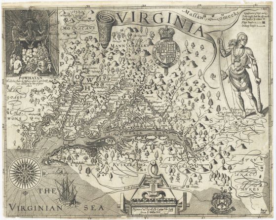 Captain Smith's Map of Virginia 1612