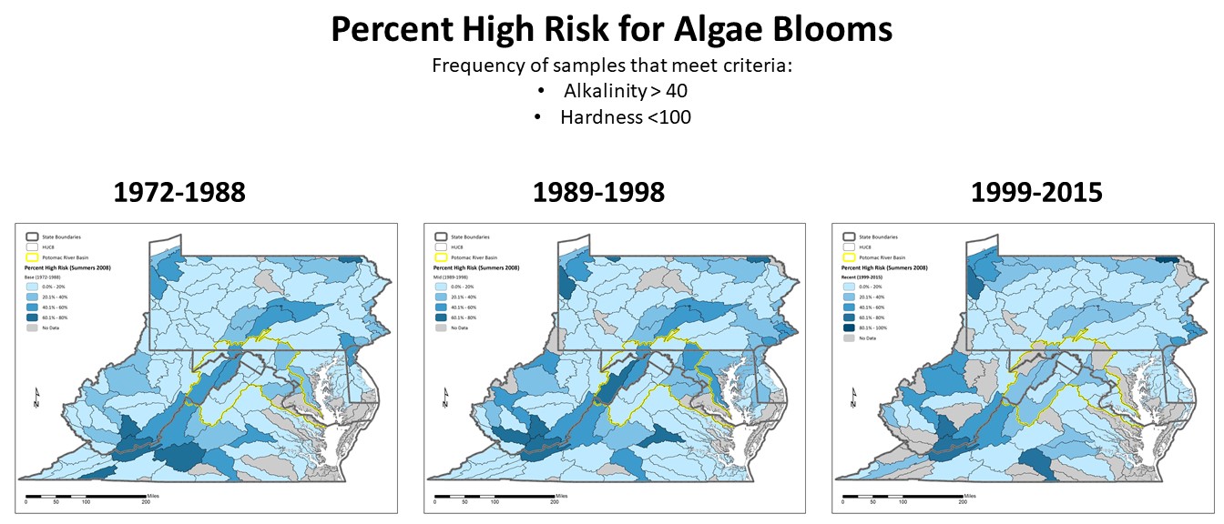 Map of Goldilocks Algae Bloom areas
