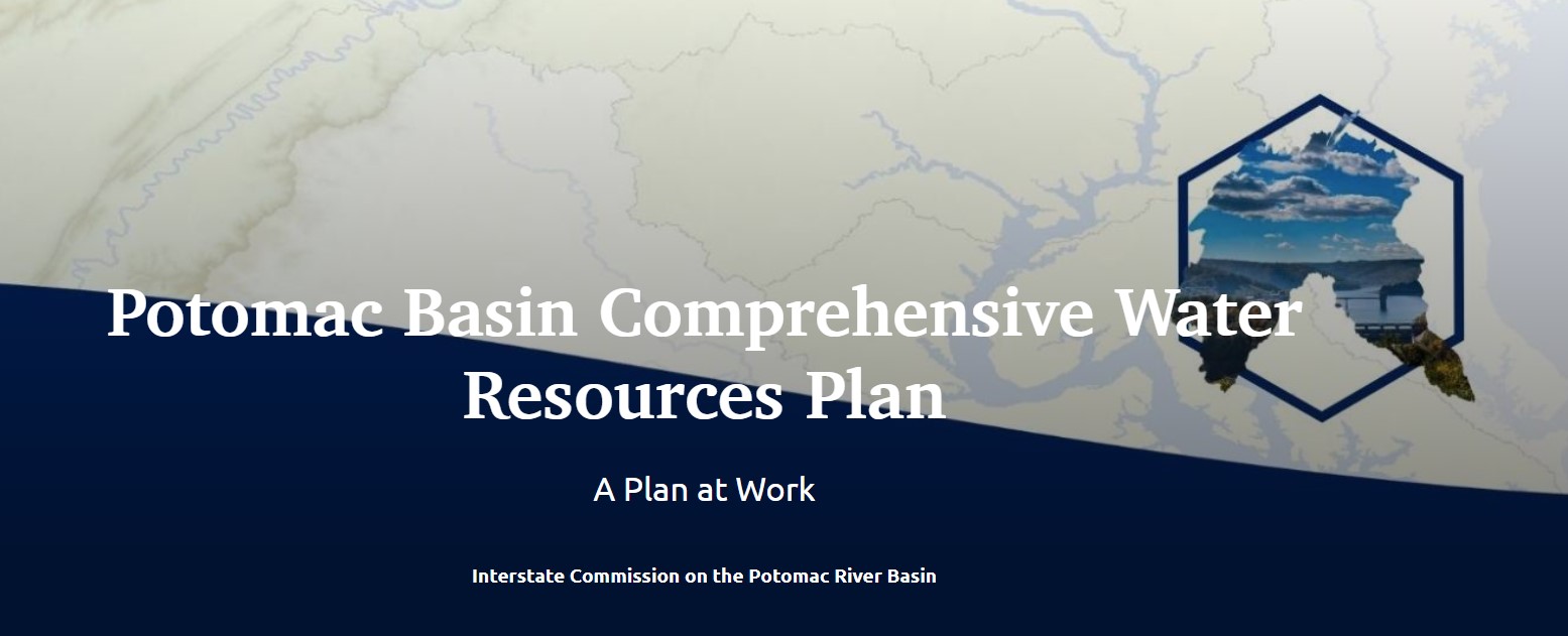 Screenshot of the Potomac Basin Comprehensive Water Resources Plan StoryMap.