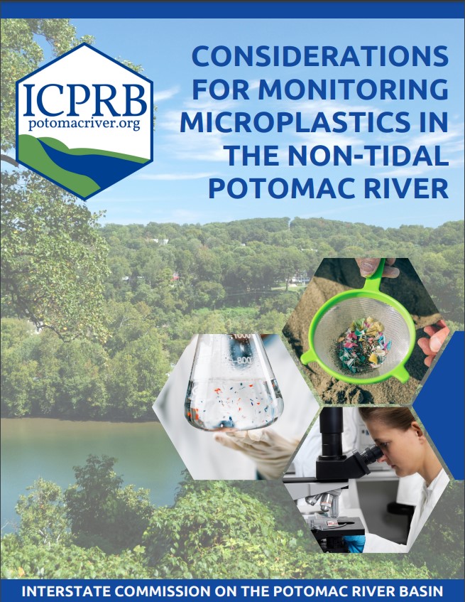Cover page for CONSIDERATIONS FOR MONITORING MICROPLASTICS IN THE NON-TIDAL POTOMAC RIVER
