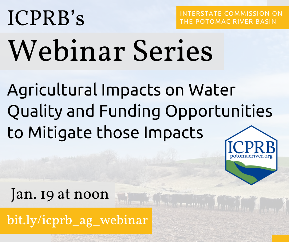 Graphic for Agricultural Impacts on Water Quality and Funding Opportunities to Mitigate those Impacts Lunchtime Webinar